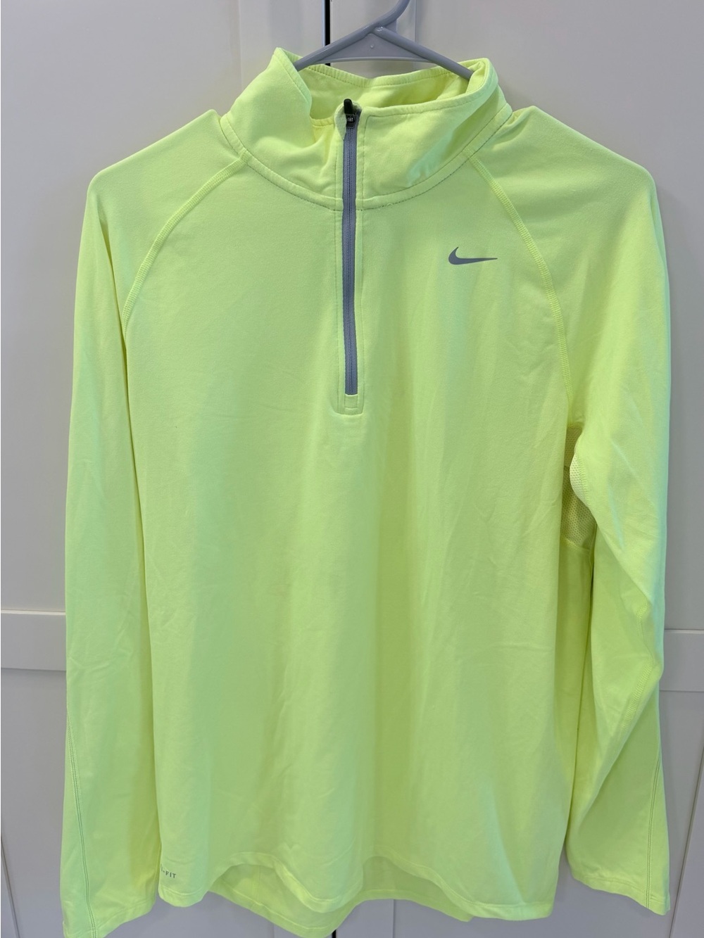 Nike Men’s Neon Yellow Half-Zip Training Pullover